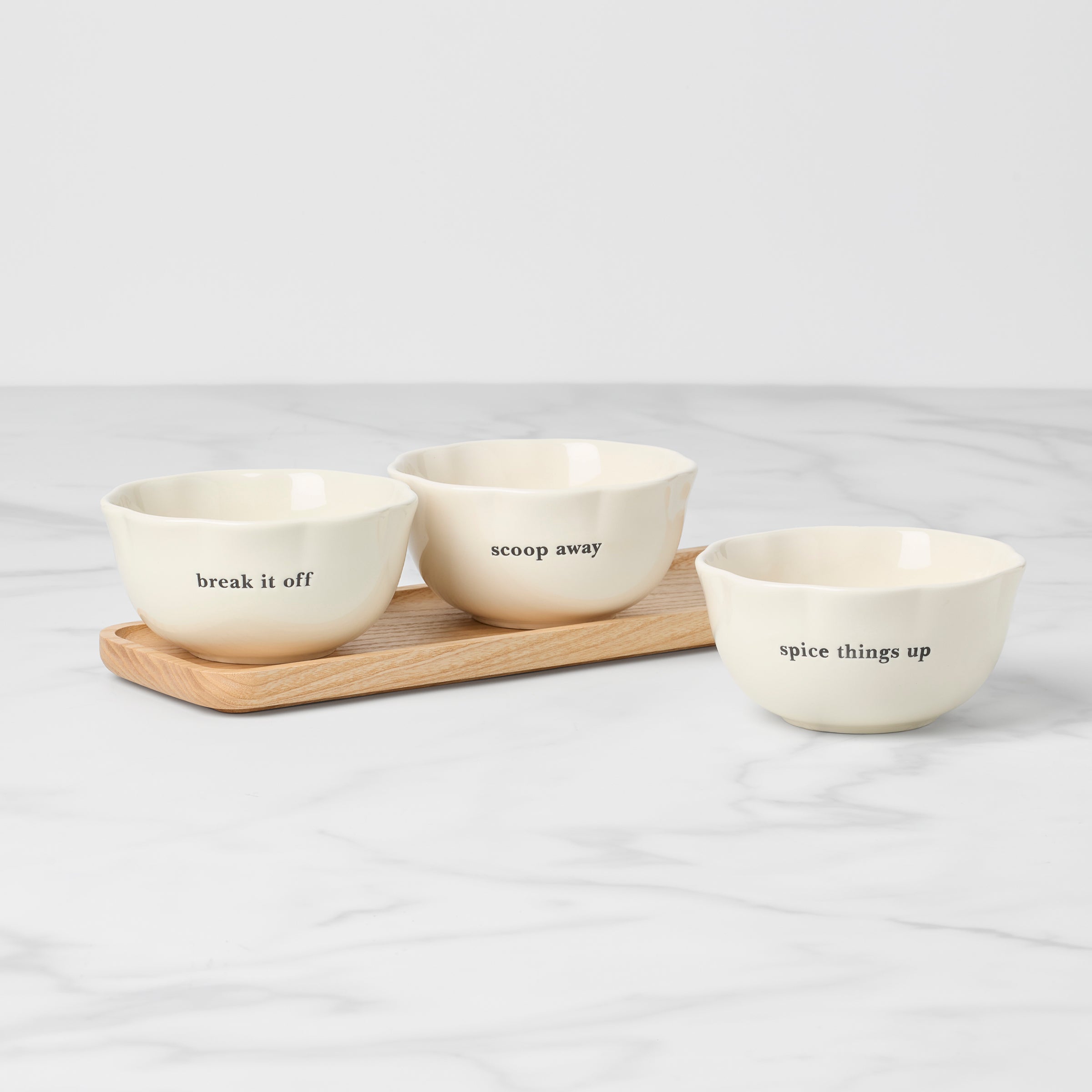 Lenox Westmore What A Treat 3-Piece Dip Bowls with Tray Set - Image 2