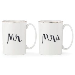 Lenox Westmore Bridal Party Mr & Mrs 2-Piece Mug Set