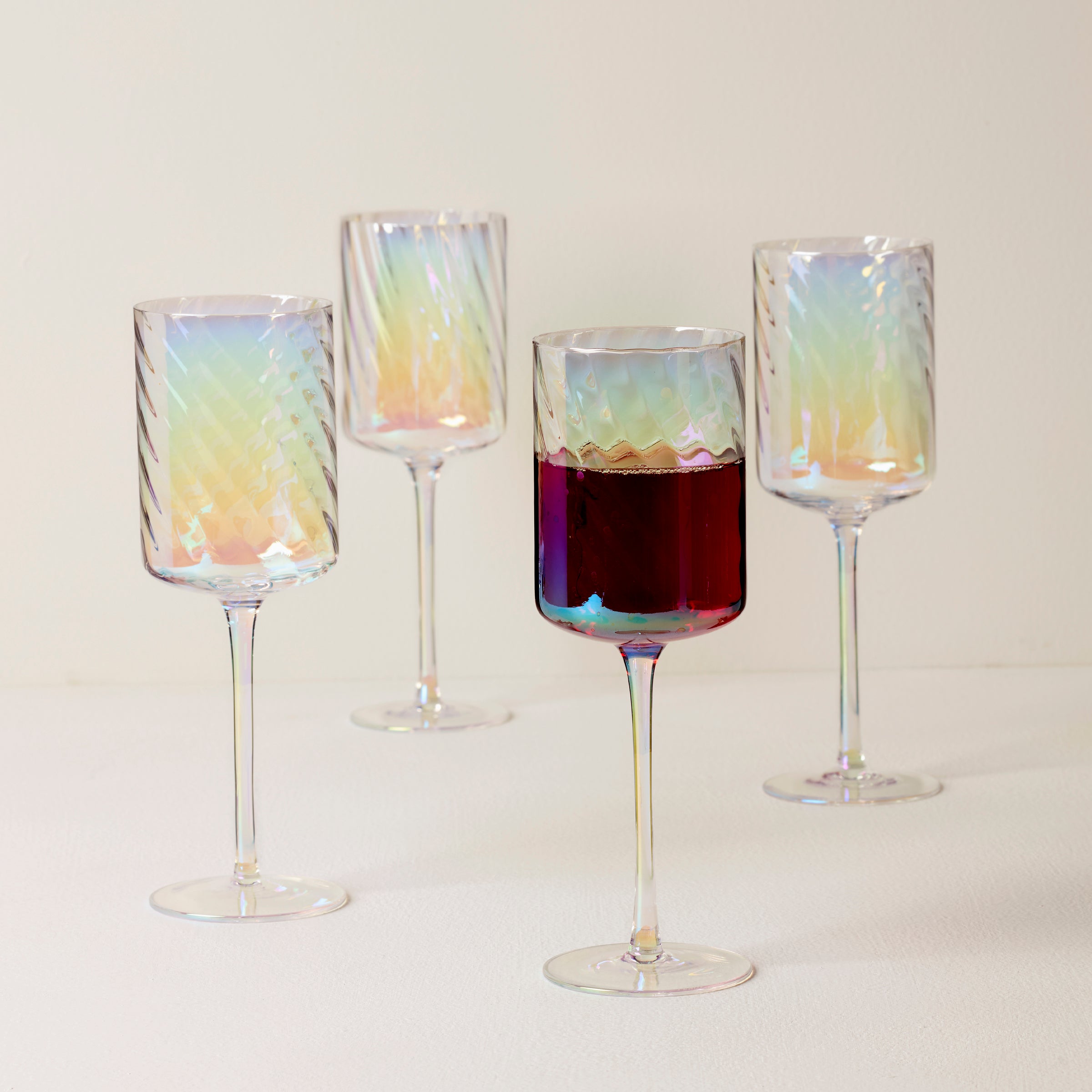 Lenox Westmore Tuscany Classics Iridescent Red Wine Glasses, Set of 4 - Image 2