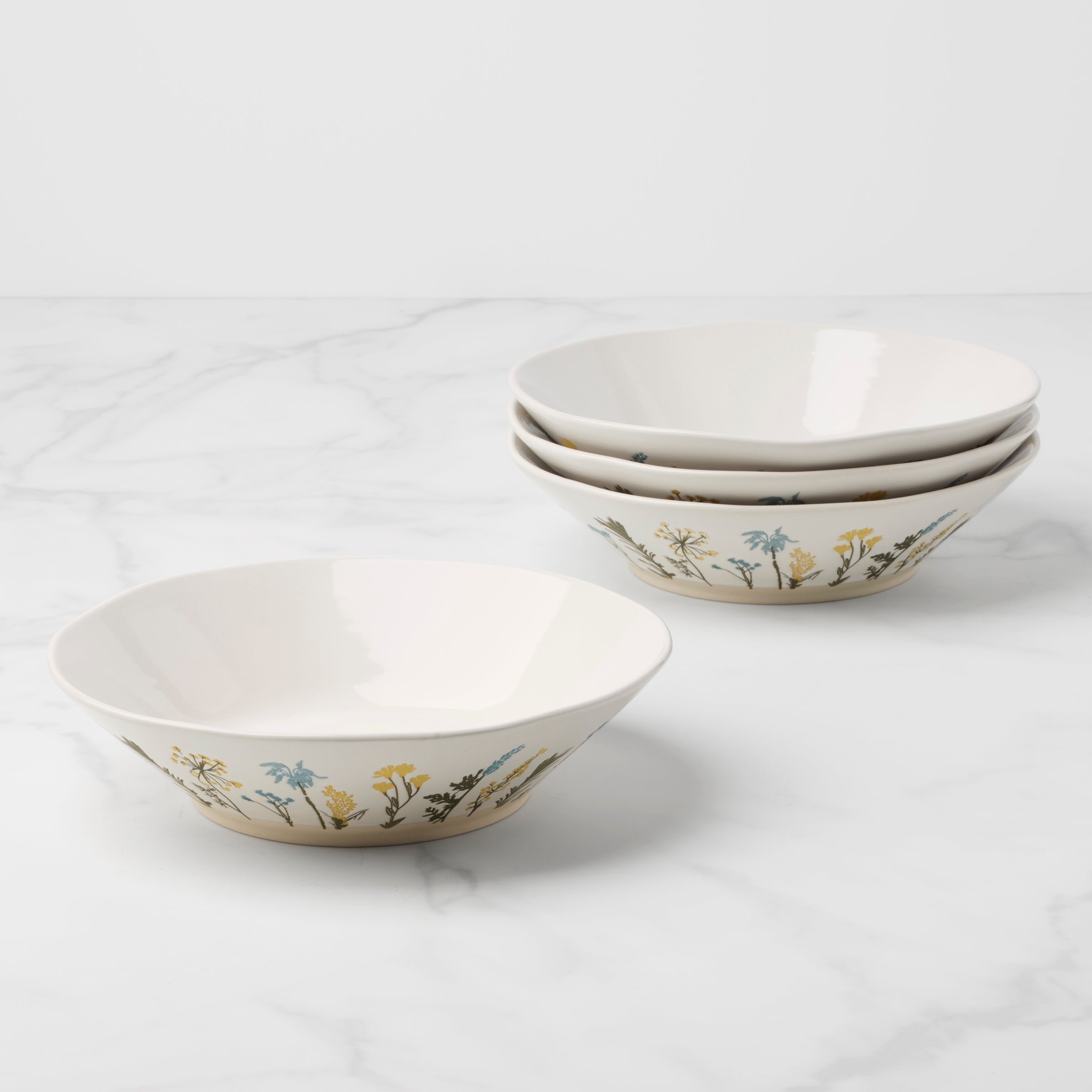 Lenox Westmore Wildflowers Dinner Bowls, Set of 4