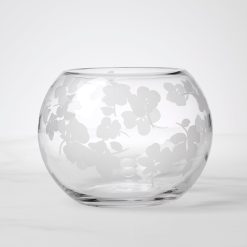 Lenox Westmore Spring Pansies Glass Petite Rose Bowl