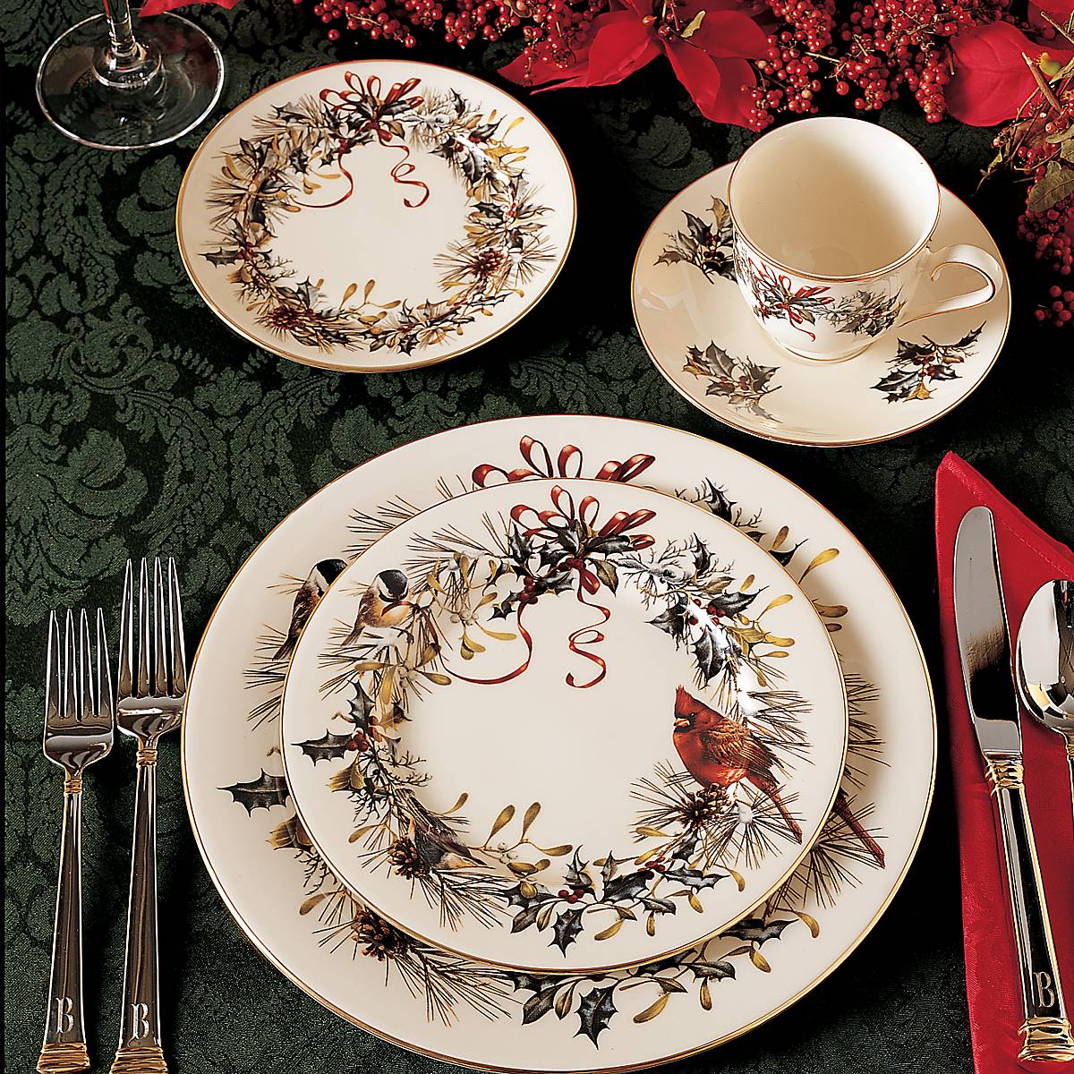 Lenox Westmore Winter Greetings 5-Piece Place Setting - Image 7