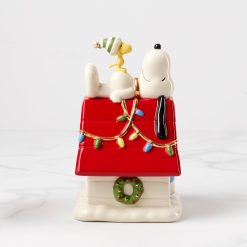 Alternative view of Lenox Westmore Snoopy Christmas Covered Candy Dish