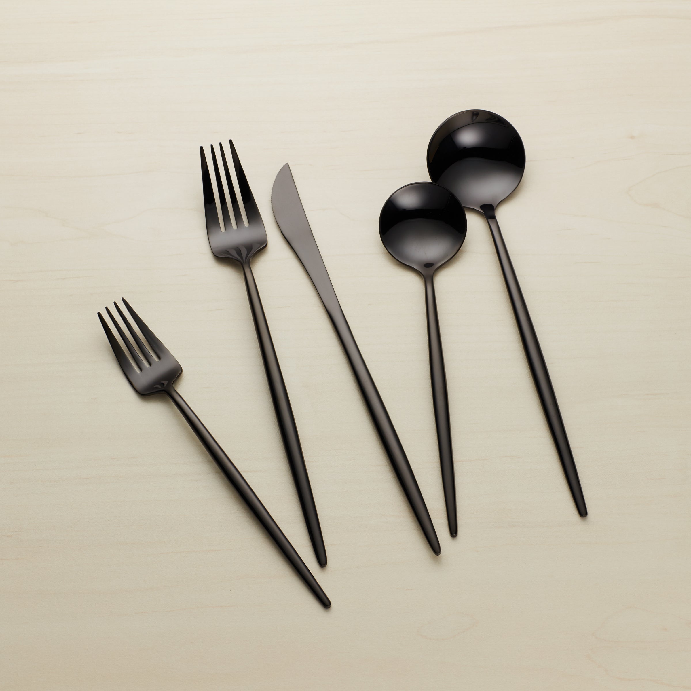 Lenox Westmore Zephyr Black Mirror 45-Piece Flatware Set - Image 6