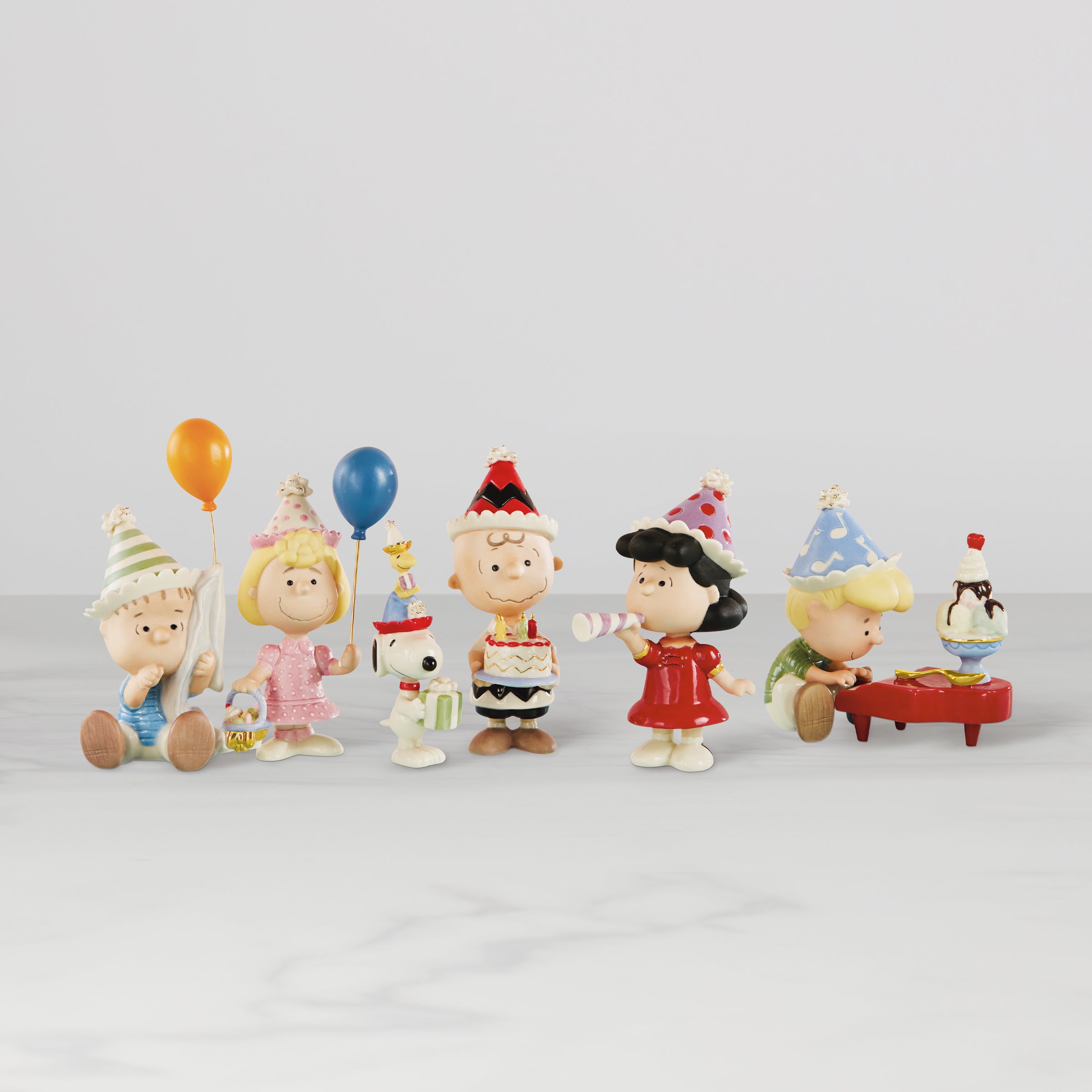 Lenox Westmore Peanuts 6-Piece Birthday Party Figurine Set