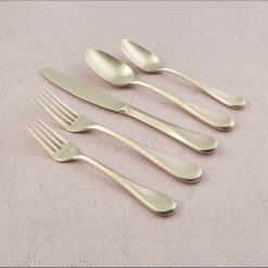 Alternative view of Lenox Westmore Eloquence Champagne Satin 20-Piece Flatware Set