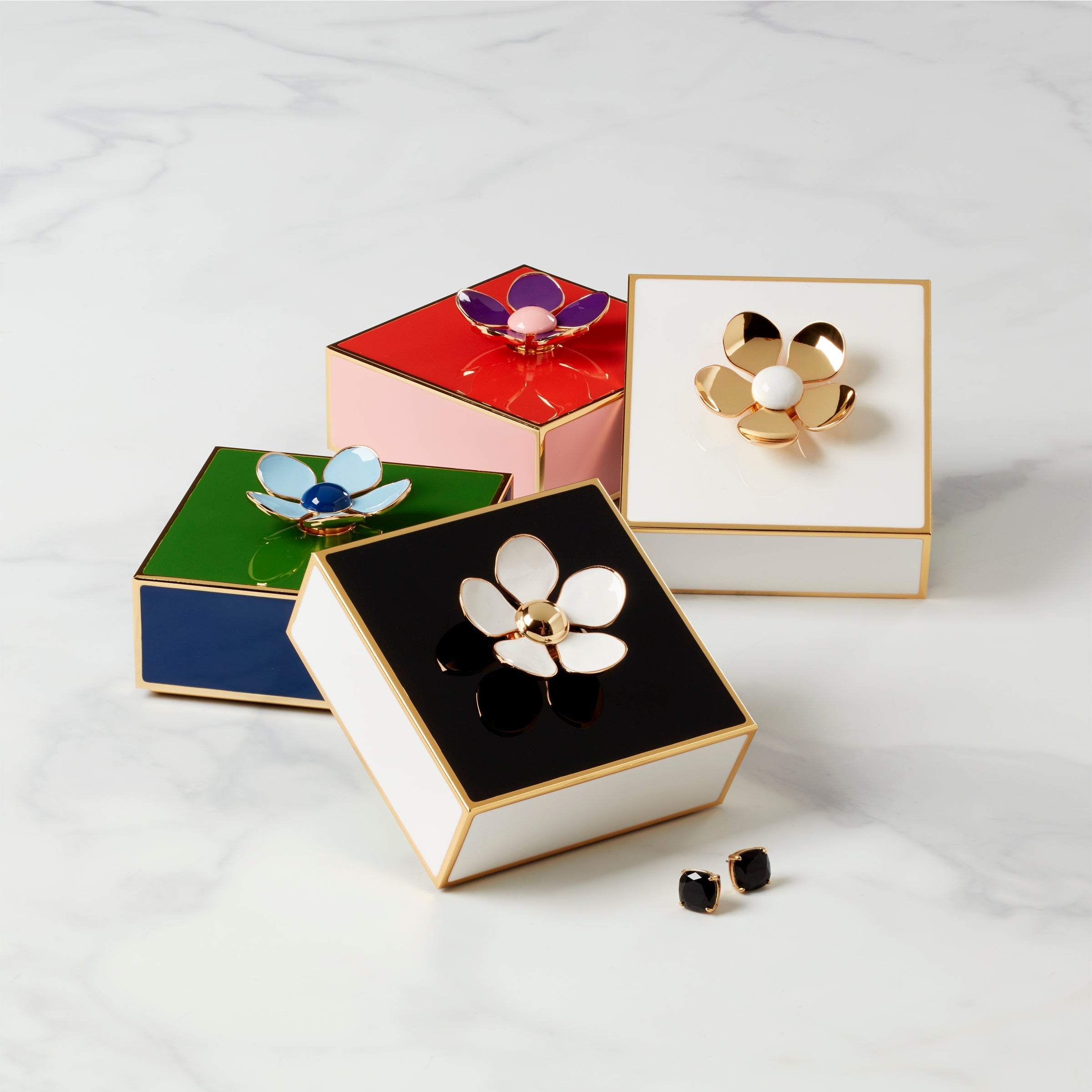 Lenox Westmore Make It Pop Green & Navy Floral Box - Image 3