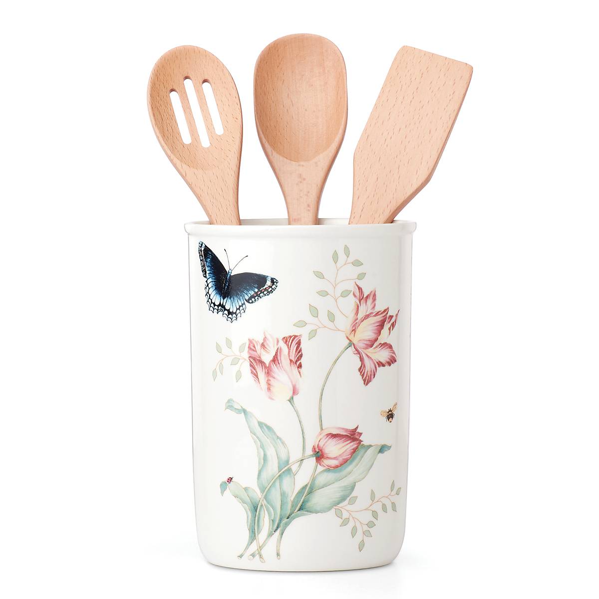 Lenox Westmore Butterfly Meadow 4-Piece Utensil Holder Set - Image 3