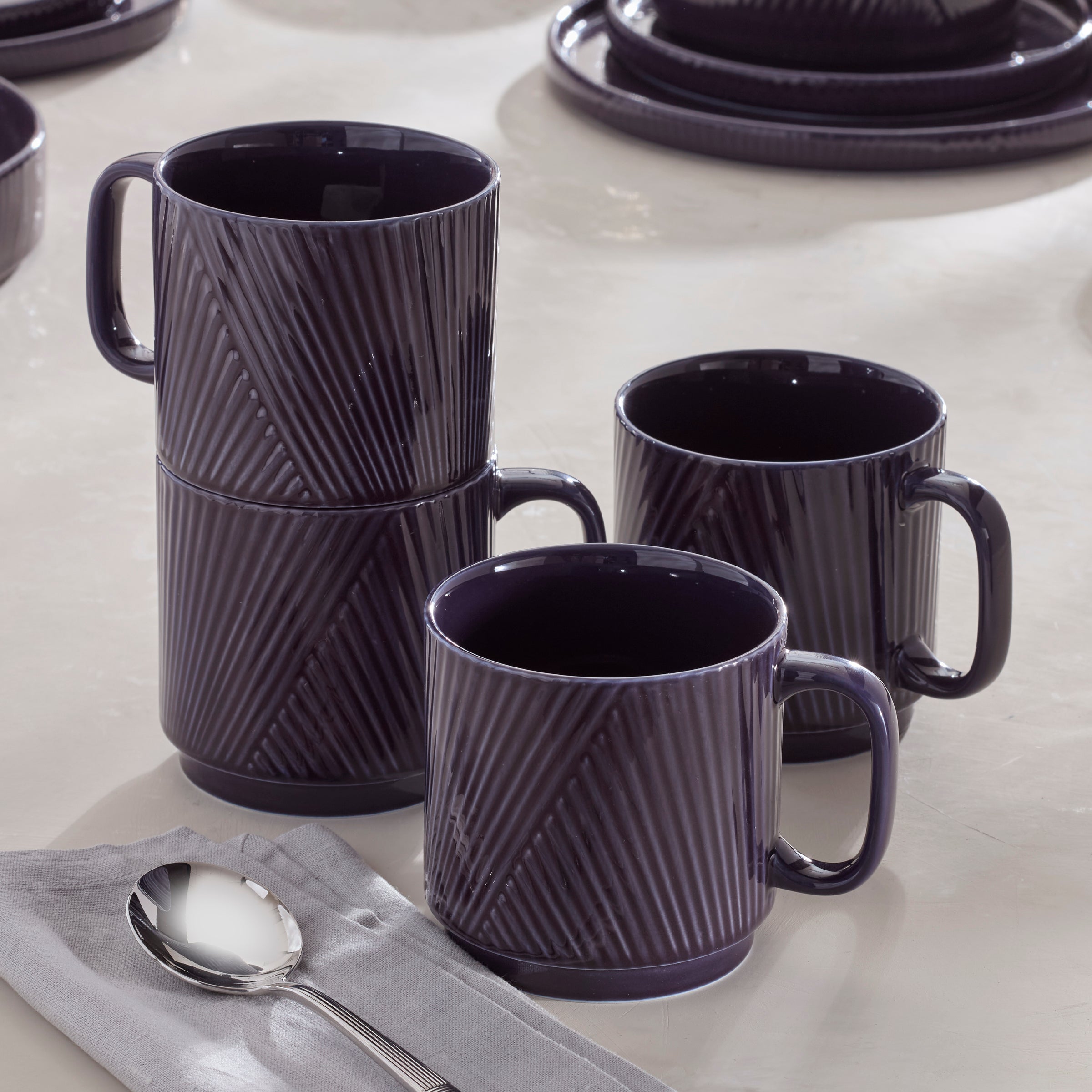Lenox Westmore Modulus Nightshade Mugs, Set of 4 - Image 2