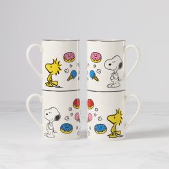 Lenox Westmore Chef Snoopy Mugs, Set of 4