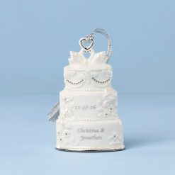 Lenox Westmore Personalized Celebrate Love Wedding Cake Ornament