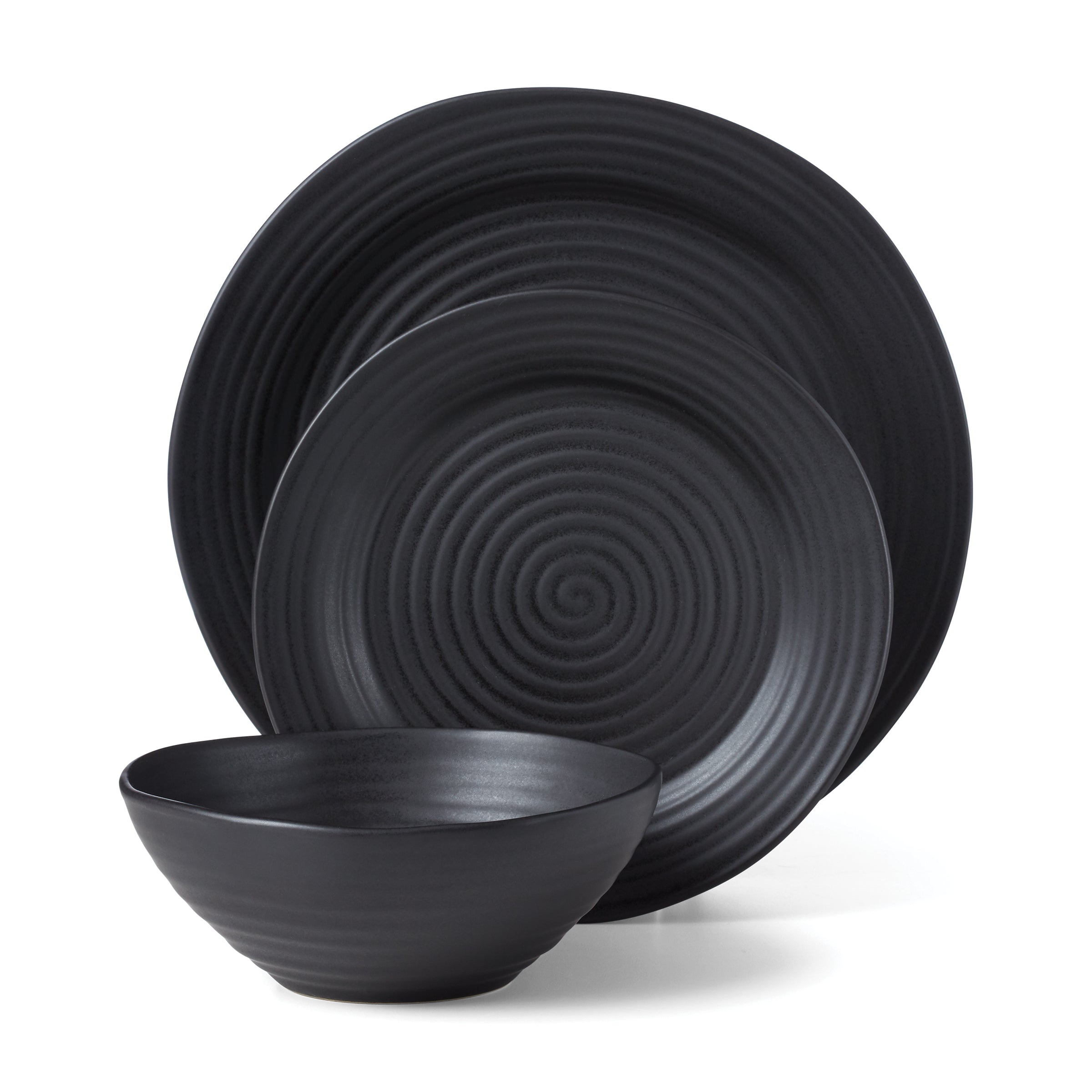 Lenox Westmore Ridge Black 12-Piece Dinnerware Set - Image 7