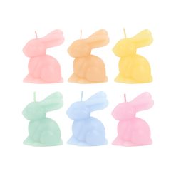 Lenox Westmore Rainbow Mini Bunny Candles, Set of 6