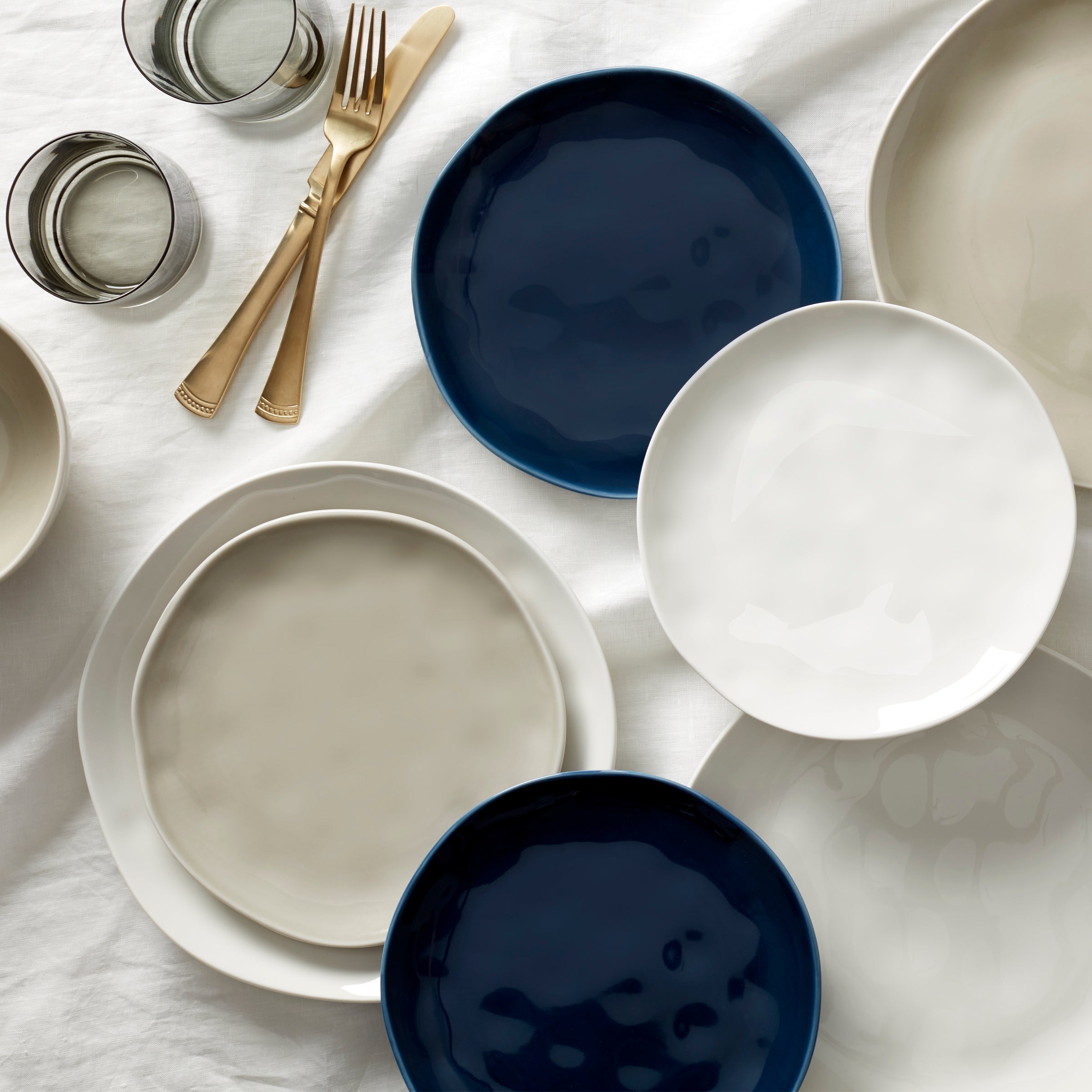 Lenox Westmore Bay Colors Grey Dinner Plates, Set of 4 - Image 2