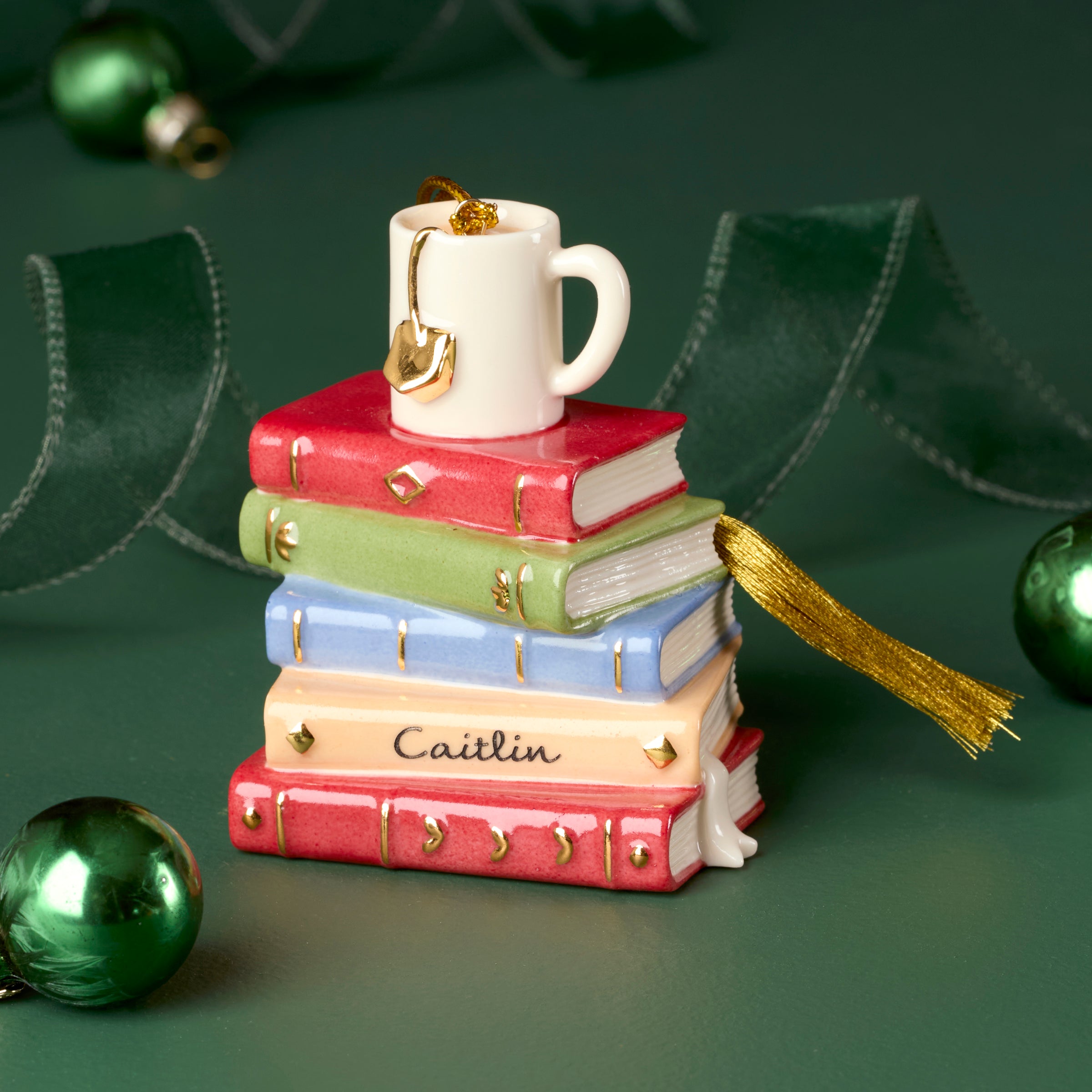Lenox Westmore Personalized Bookworm Ornament - Image 3