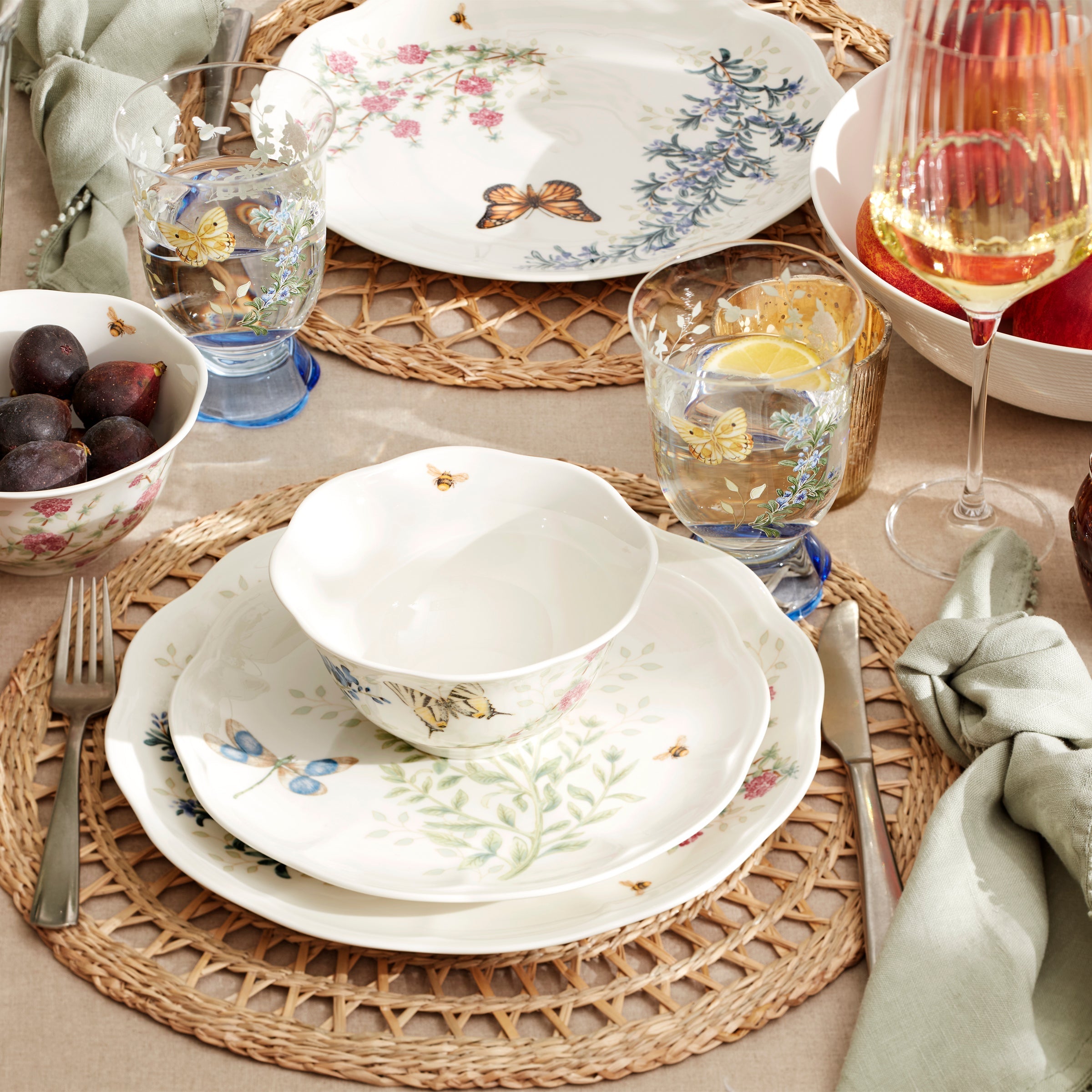 Lenox Westmore Butterfly Meadow Herbs Rice Bowls, Set of 4 - Image 4