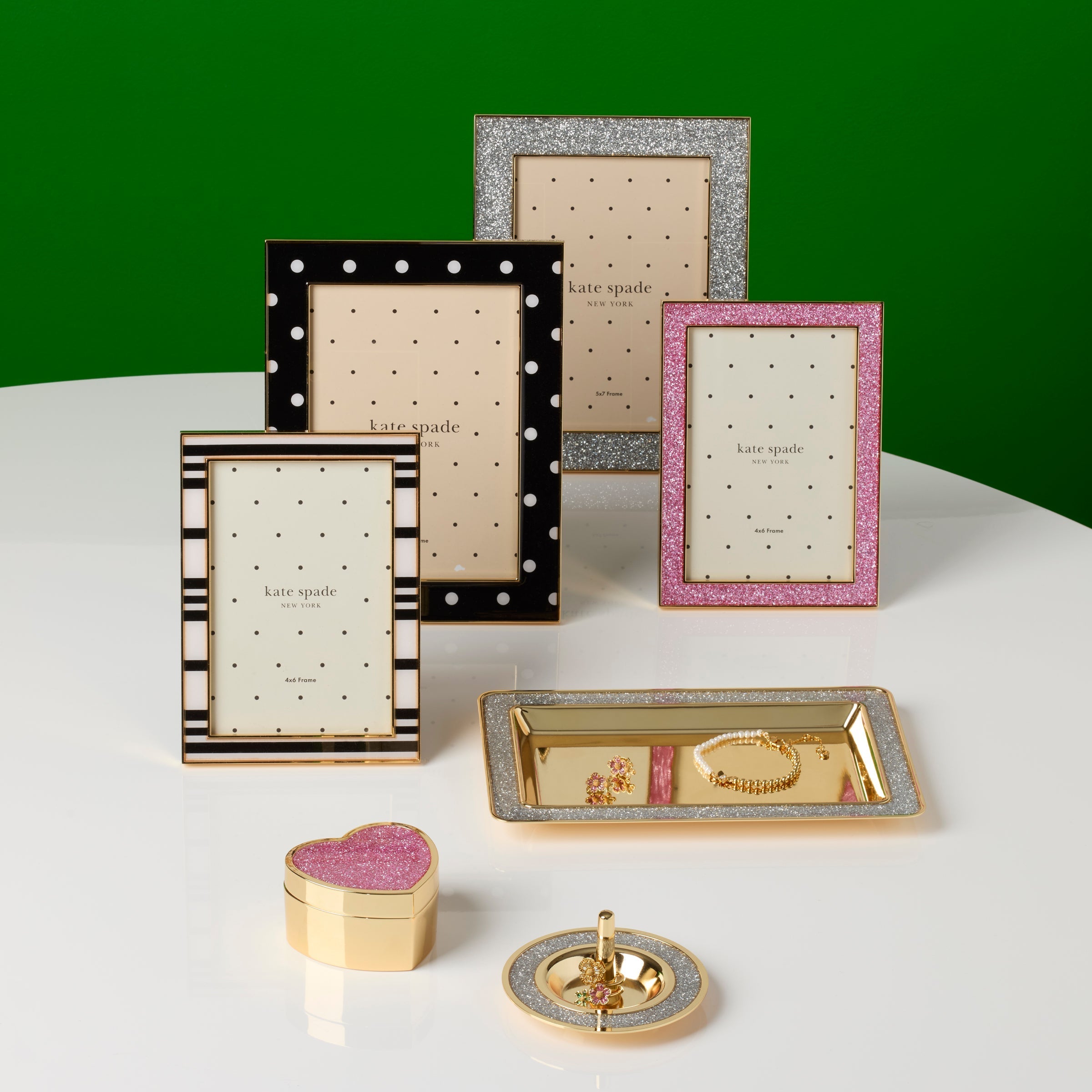 Lenox Westmore Sitting Pretty Pink Glitter 4x6 Photo Frame - Image 4