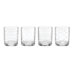 Lenox Westmore Mingle Double Old Fashion Glasses, Set of 4