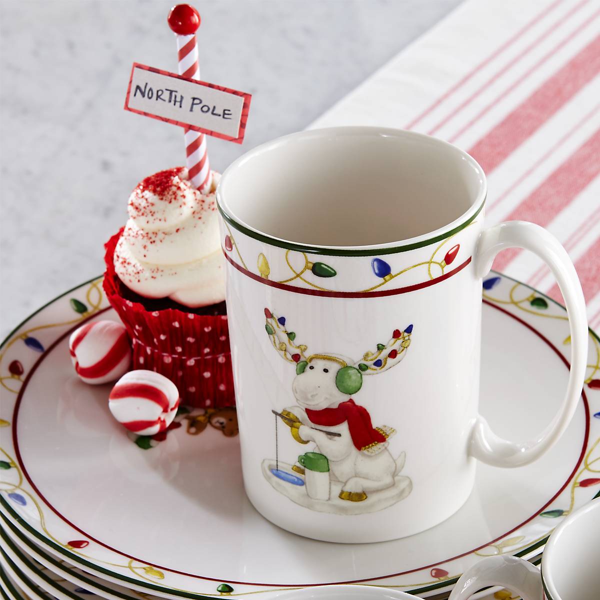 Lenox Westmore Merry Marcel Moose Mugs, Set of 4 - Image 4