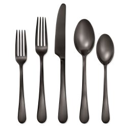 Lenox Westmore Mirabella Gunmetal Satin 30-Piece Flatware Set