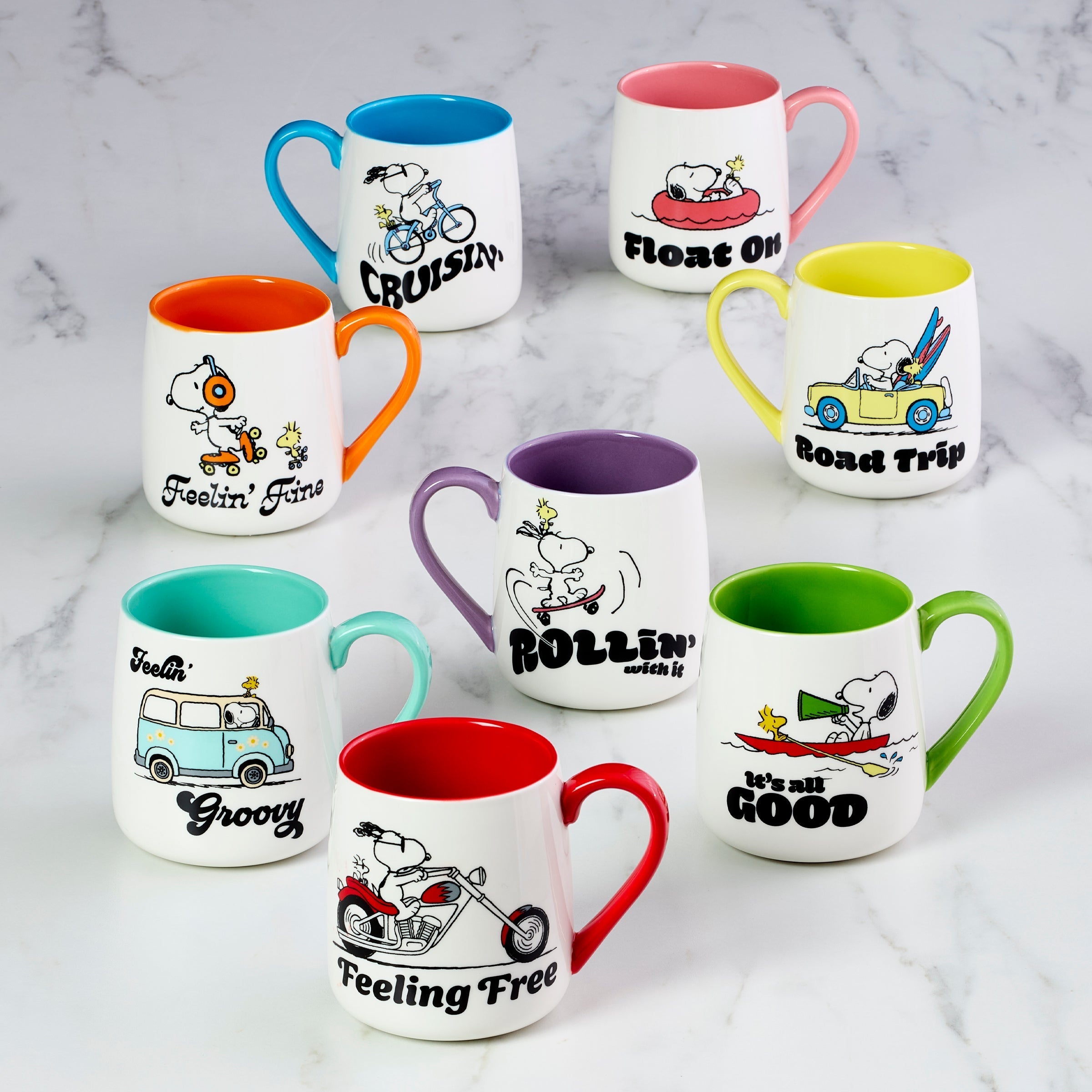 Lenox Westmore Peanuts Mugs Groovy-Feeling Free, Set of 2 - Image 4
