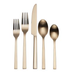 Lenox Westmore Chefs Table Champagne 20 Piece Flatware Set