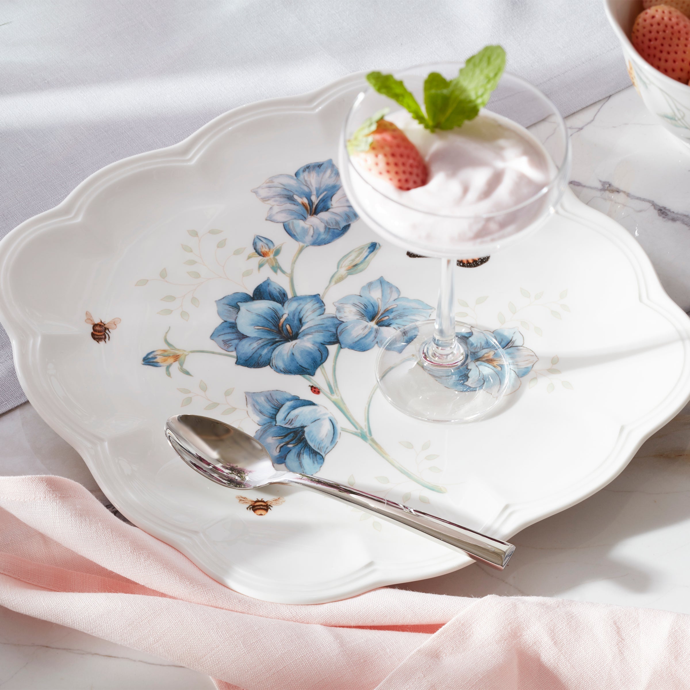 Lenox Westmore Butterfly Meadow Square Dinner Plates, Set of 4 - Image 3