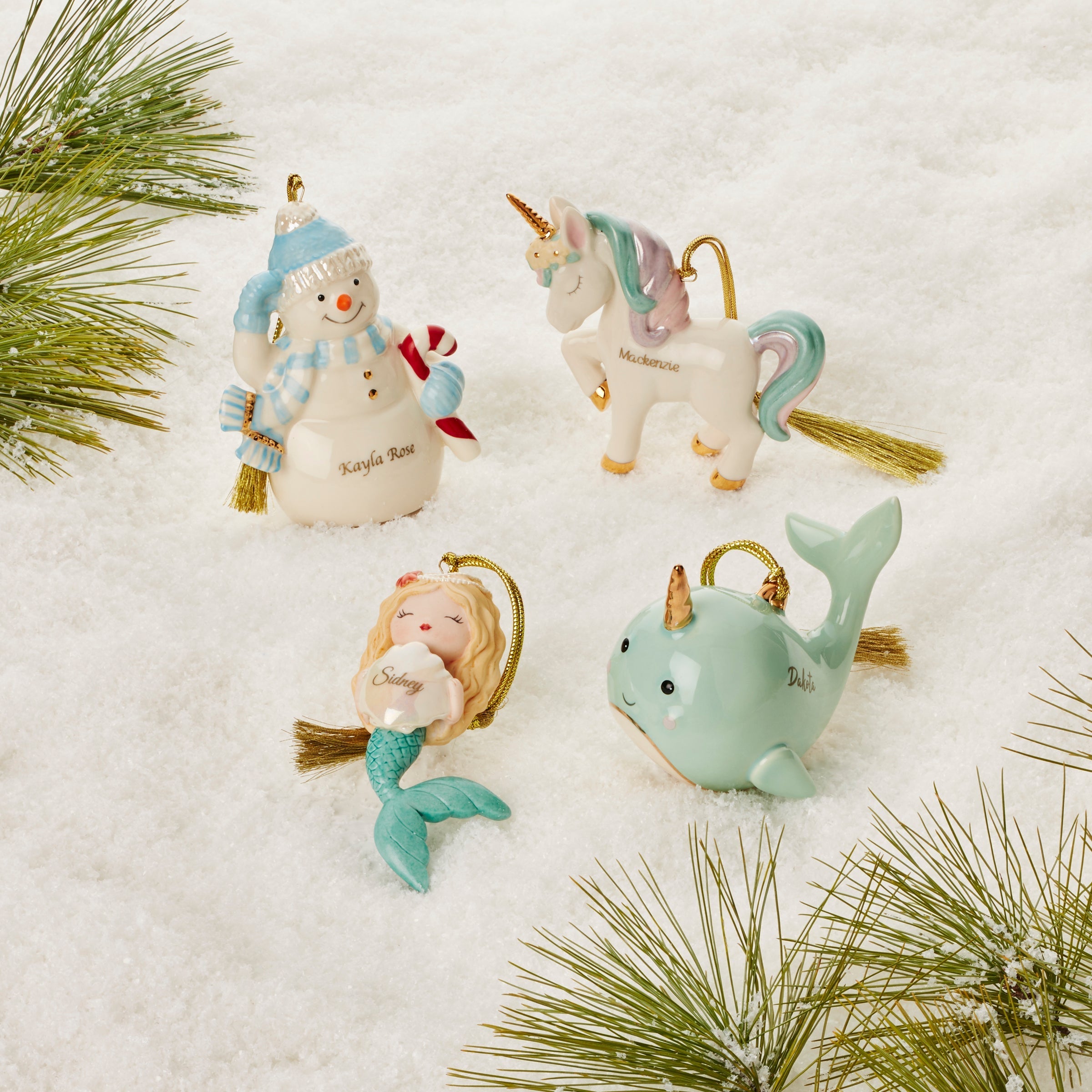 Lenox Westmore Personalized Narwhal Ornament - Image 4