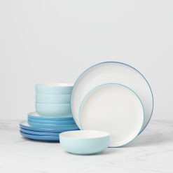 Lenox Westmore 24 Seven Colors Turquoise 12-Piece Dinnerware Set