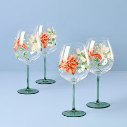 Alternative view of Lenox Westmore Butterfly Meadow Holiday Balloon Glasses, Set of 4
