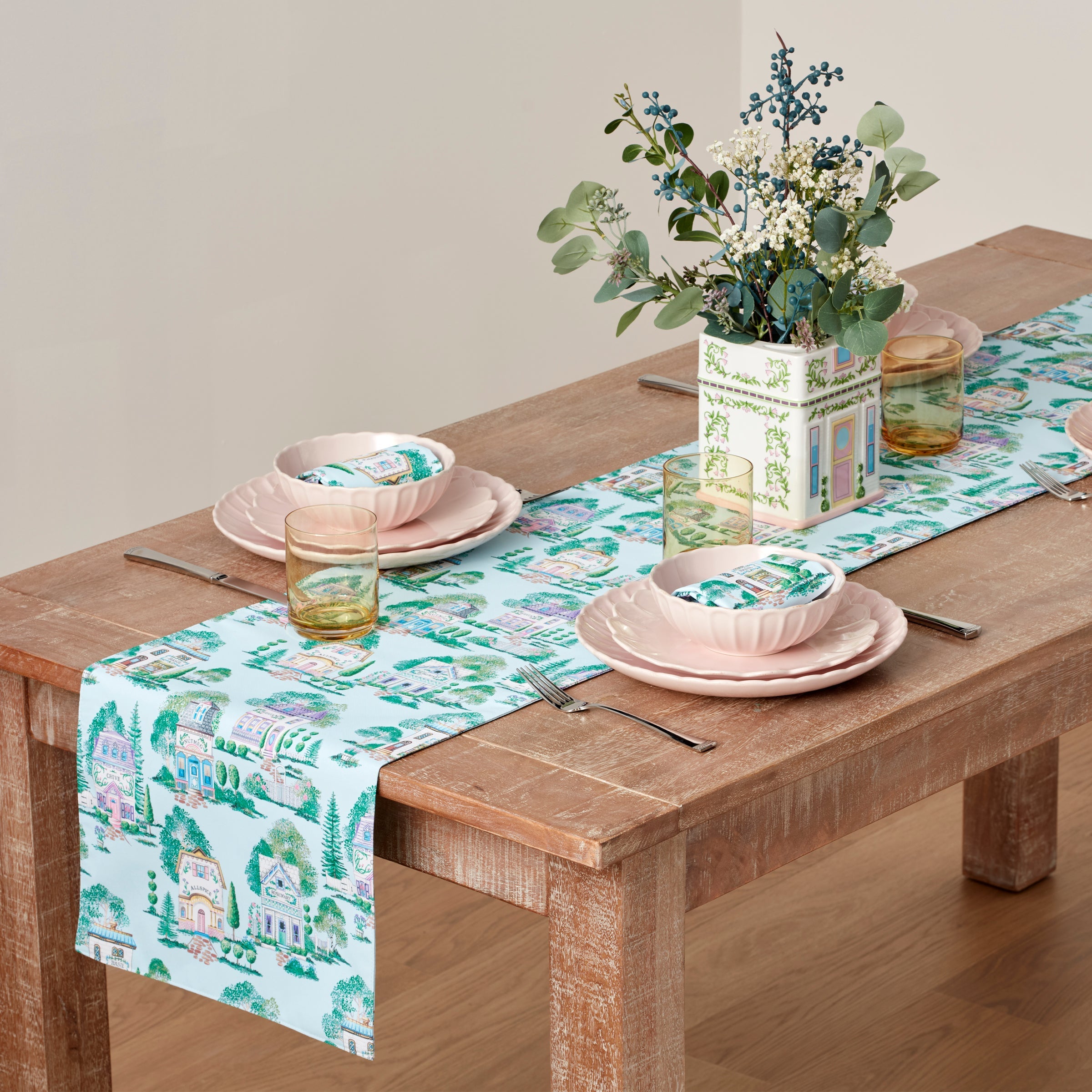 Lenox Westmore Lenox Spice Village Allover 14x70 Table Runner - Image 2