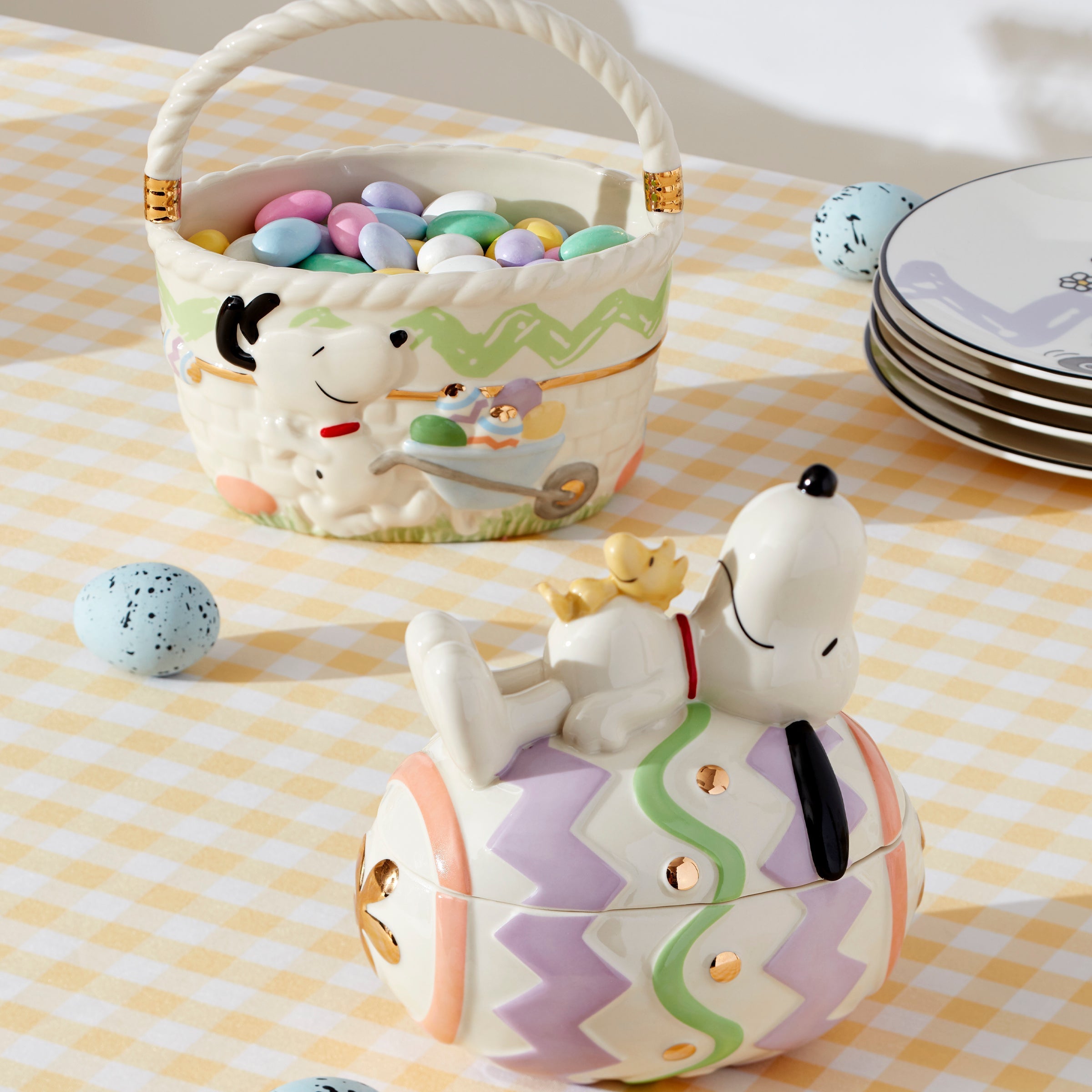 Lenox Westmore Snoopy Easter Basket - Image 5
