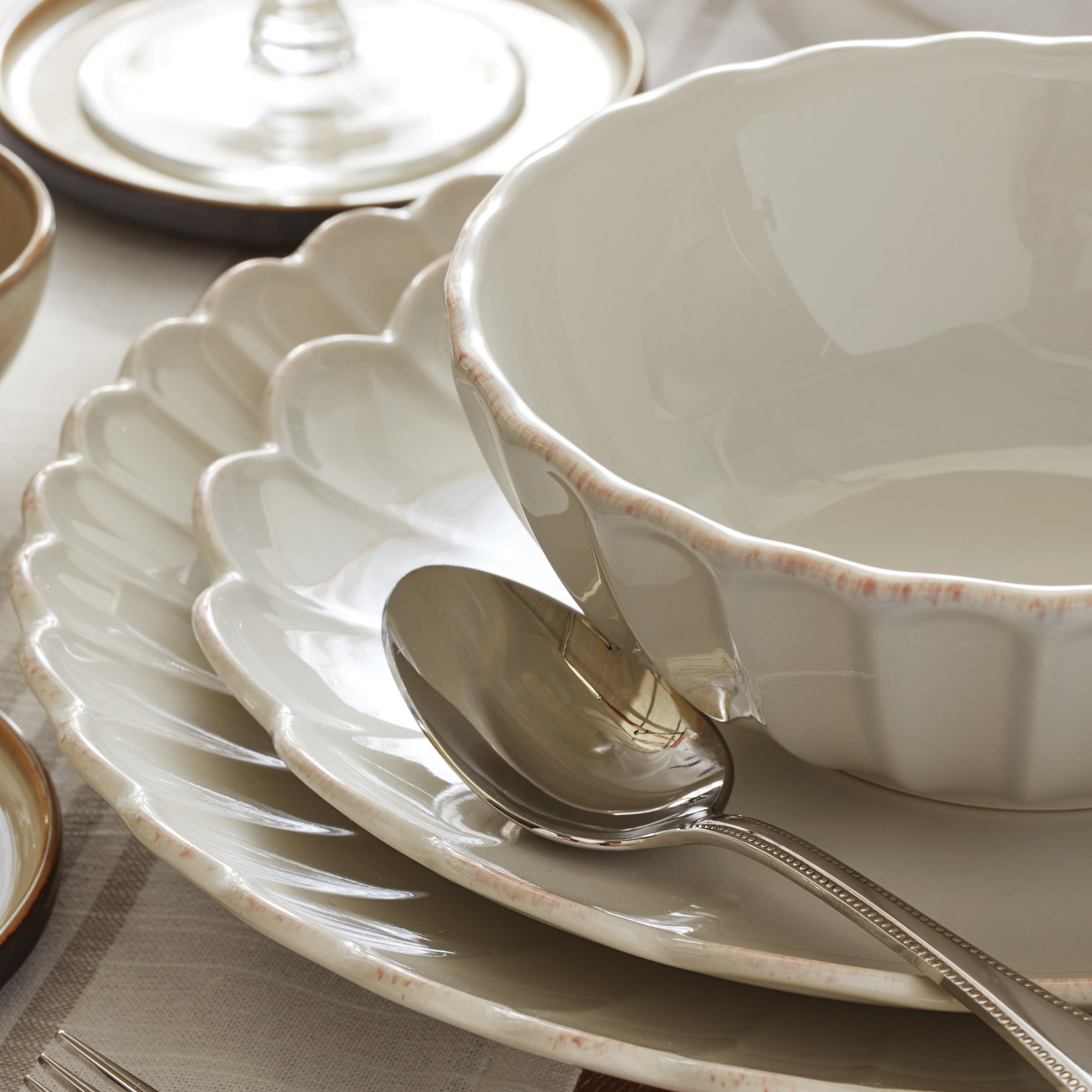 Lenox Westmore French Perle Scallop White Dinner Plates, Set of 4 - Image 14