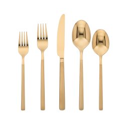 Lenox Westmore Kenton Gold Sand 30-Piece Flatware Set