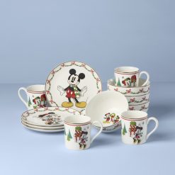 Lenox Westmore Disney Holiday 12-Piece Dessert Set
