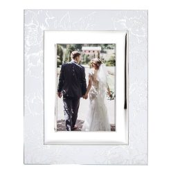 Lenox Westmore Silver Peony 5x7 Photo Frame