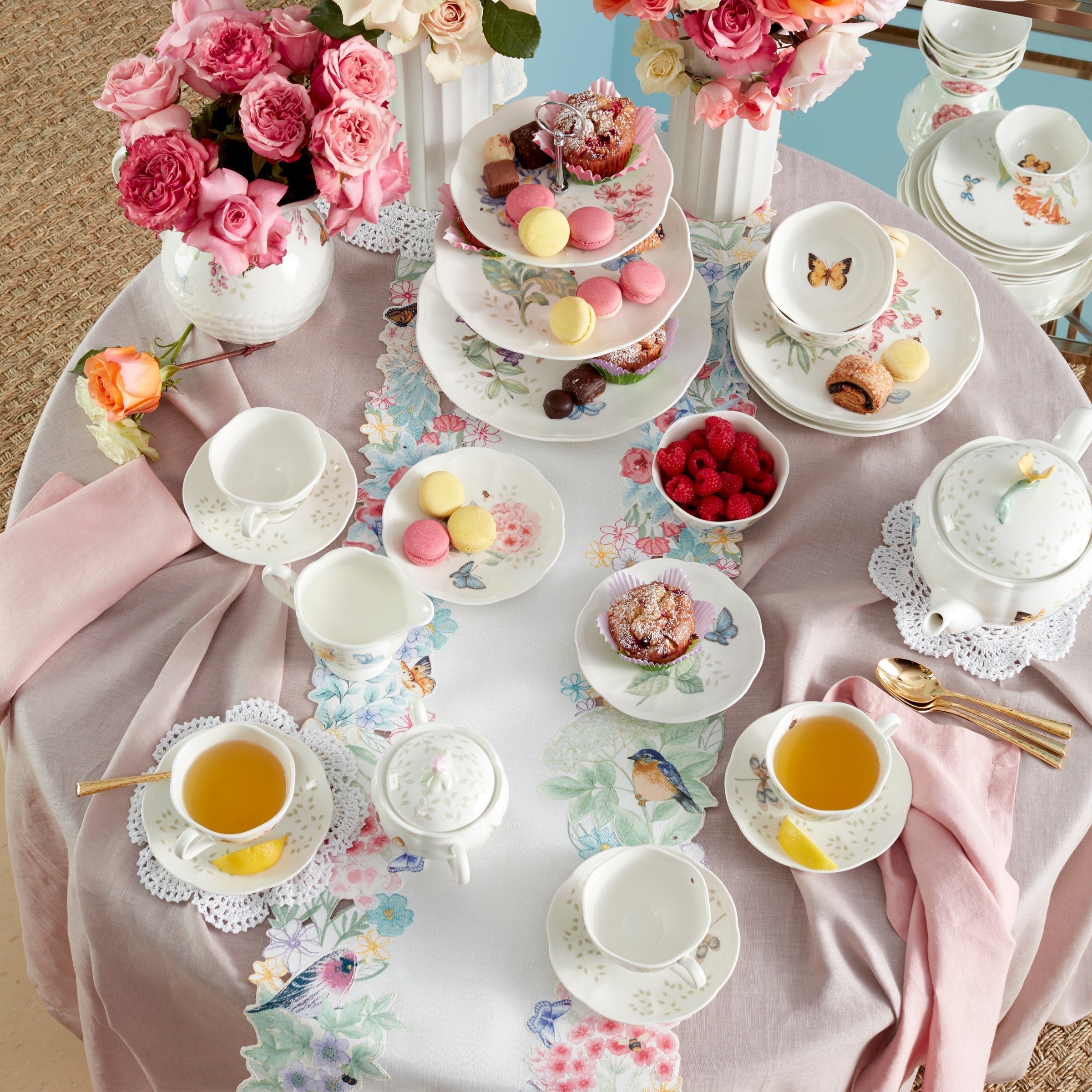 Lenox Westmore Butterfly Meadow Flutter Table Runner - Image 3