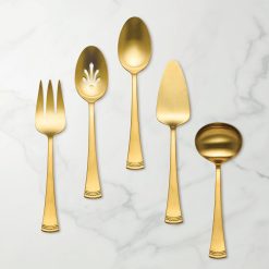 Lenox Westmore Portola Gold Satin 5-Piece Hostess Set