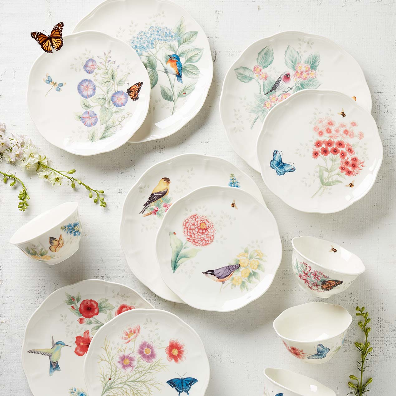Lenox Westmore Butterfly Meadow Flutter Mugs, Set of 4 - Image 2