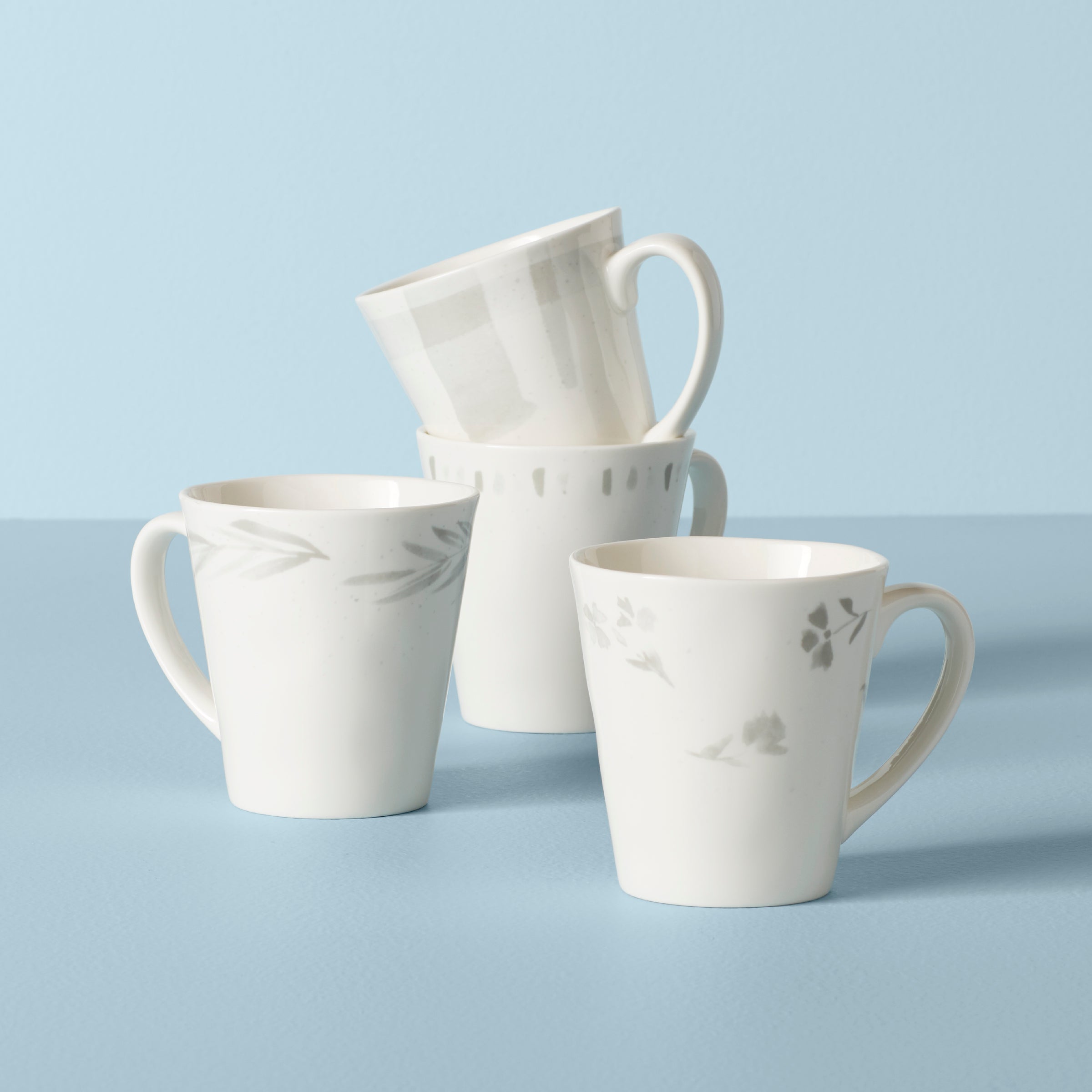 Lenox Westmore Oyster Bay Assorted Mugs, Set of 4