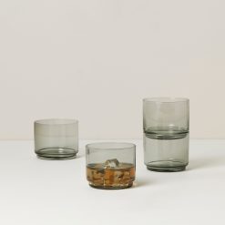 Alternative view of Lenox Westmore Tuscany Classics Stackable Smoke Short Glasses,  Set of 4