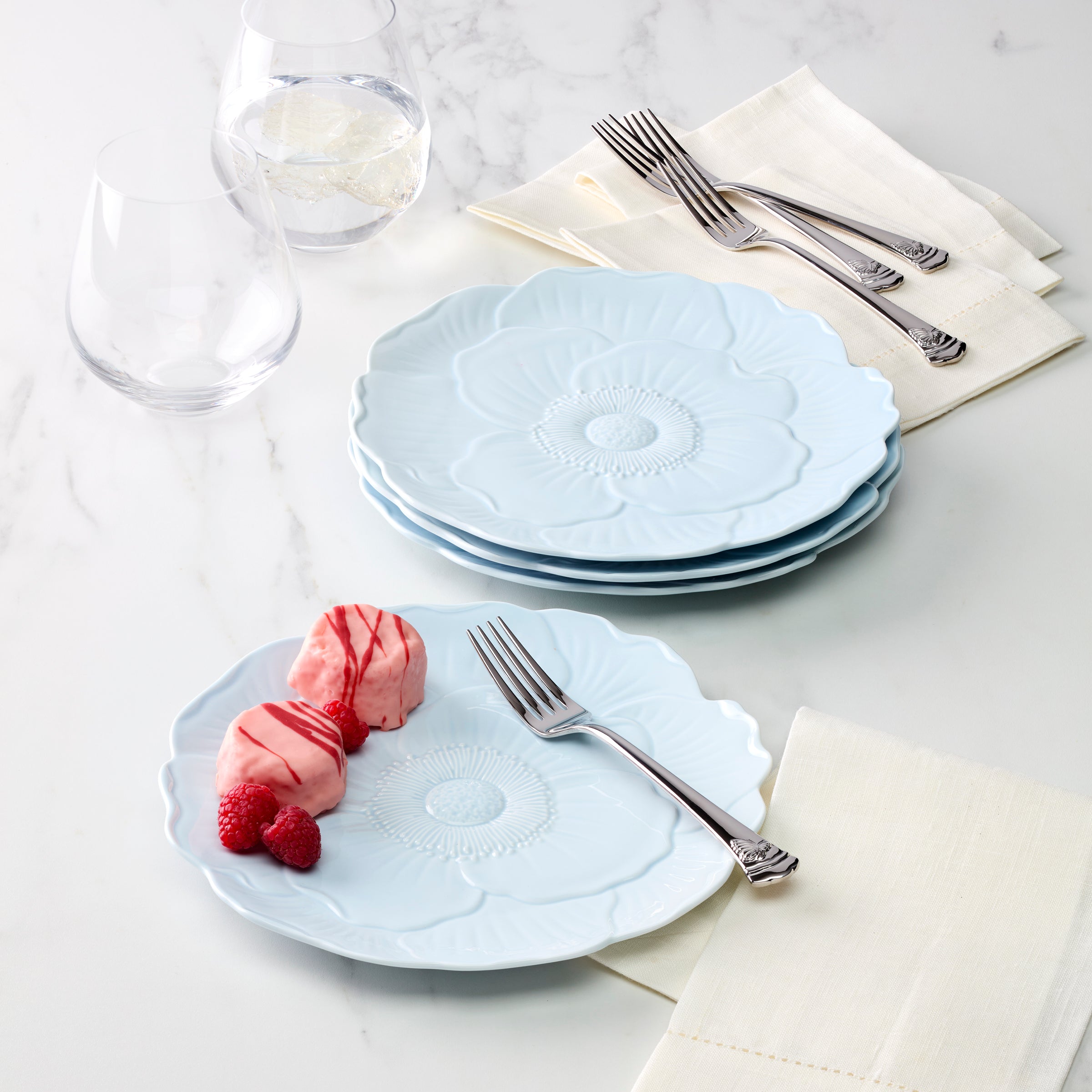 Lenox Westmore Butterfly Meadow Floral Blue Accent Plates, Set of 4 - Image 8