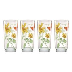 Lenox Westmore Butterfly Meadow Decal Highball, Set of 4