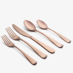 Lenox Westmore Rhiannon Copper Satin 20-Piece Flatware Set
