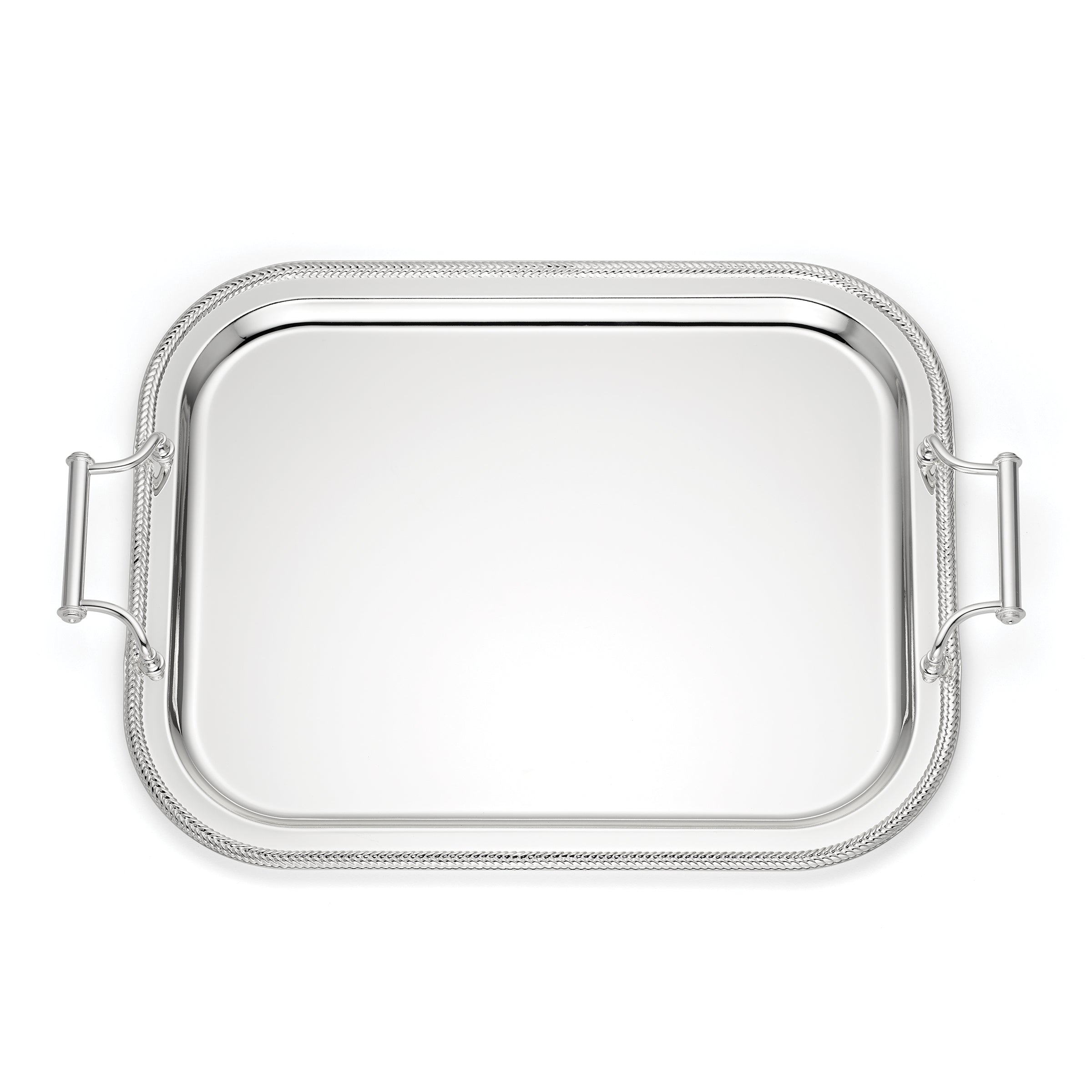 Lenox Westmore Silverplate Rectangular Tray With Handles