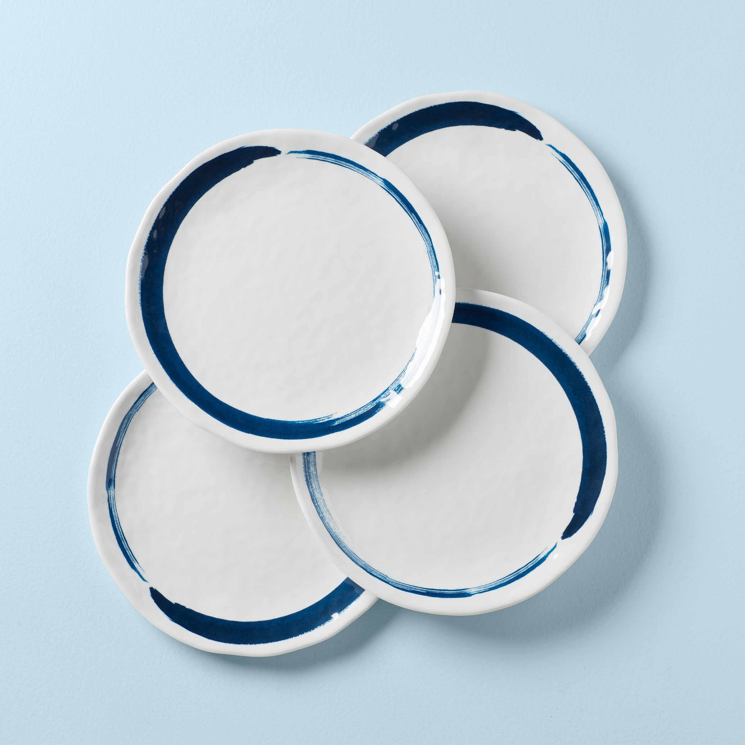 Lenox Westmore Blue Bay Melamine Dinner Plates, Set of 4