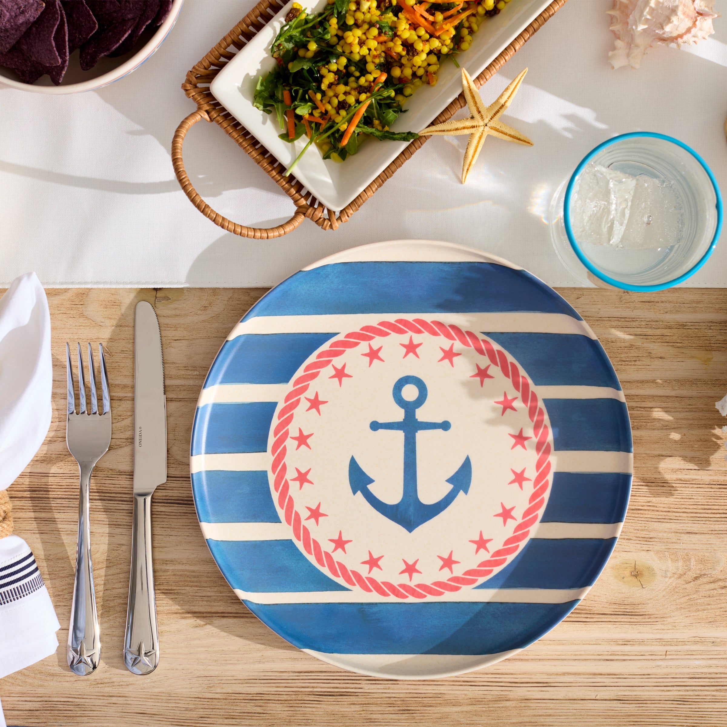 Lenox Westmore 24 Seven Melamine Aweigh We Go 18-Piece Dinnerware Set - Image 4