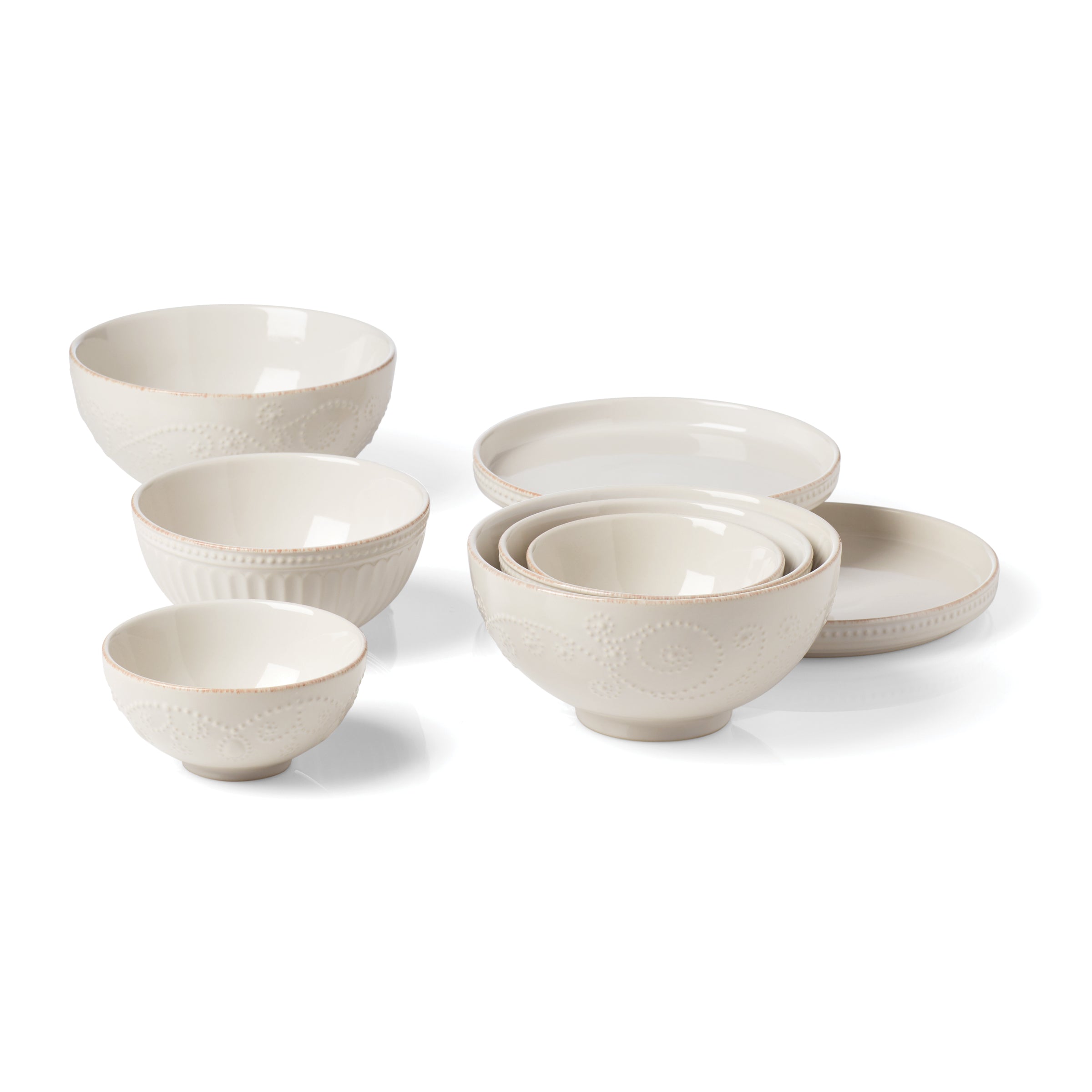 Lenox Westmore French Perle Luna 8-Piece Nesting Dinnerware Set - Image 3
