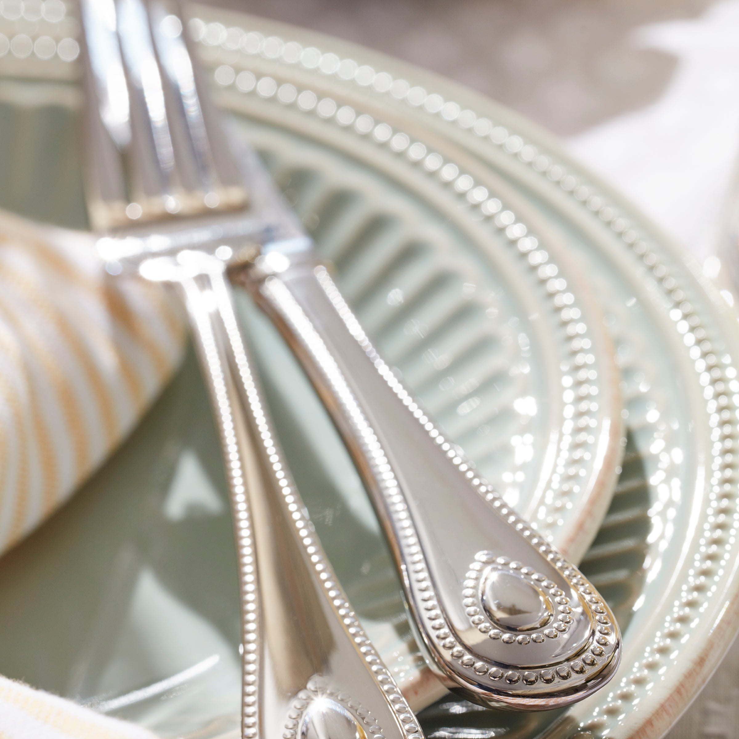 Lenox Westmore French Perle Groove Ice Blue 4-Piece Place Setting - Image 7
