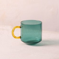Lenox Westmore Niko Teal Glass Mug